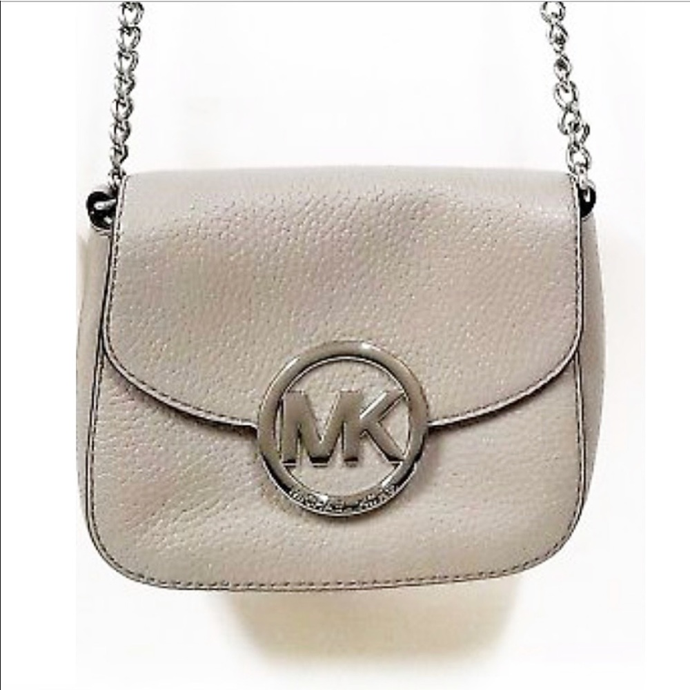Michael Kors grey Fulton crossbody